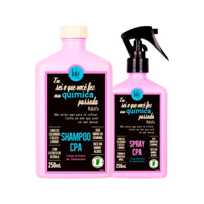 Imagem do produto Kit Lola Cosmetics Hidrata�†o Eu Sei o Que Voc� Fez na QuÍmica Passada ? Shampoo e Tratamento em Spray