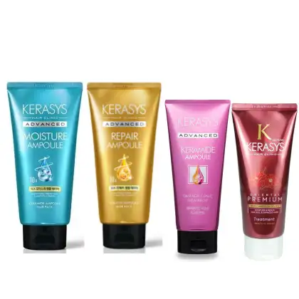 Imagem do produto Kerasys Kit Máscaras (Moisture 300ml + Repair 300ml +Damage Clinic 200ml + Oriental 200ml)