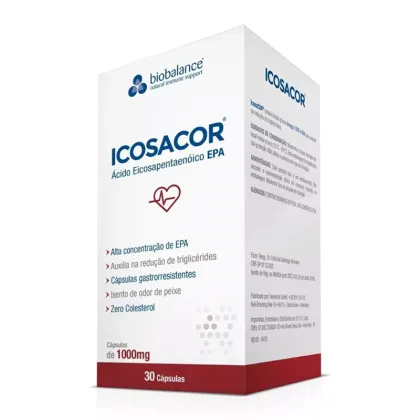 Suplemento Alimentar Biobalance Icosacor, 30 cápsulas.