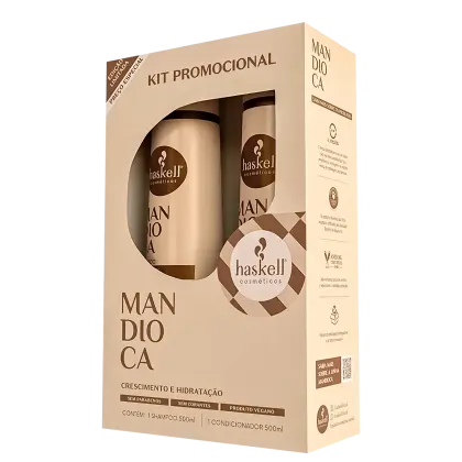 Kit Haskell Mandioca Crescimento e Hidratação Duo com 2 Produtos