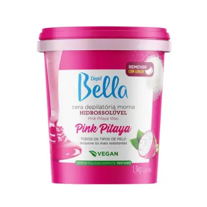 Imagem do produto Depil Bella Pink Pitaya - Cera Depilatória Hidrossolúvel 1,3kg