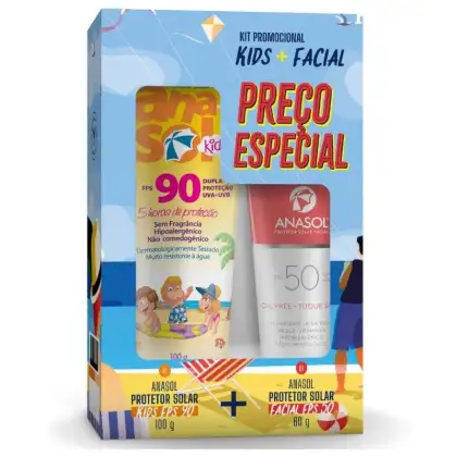 Imagem do produto Kit Anasol Proteção Facial Kids Duo (2 Produtos)