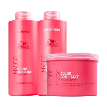 Imagem do produto Kit Wella Professionals Invigo Color Brilliance Salon (3 Produtos)