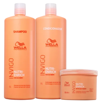 Imagem do produto Kit Wella Professionals Invigo Nutri-Enrich Salão Trio (3 Produtos)