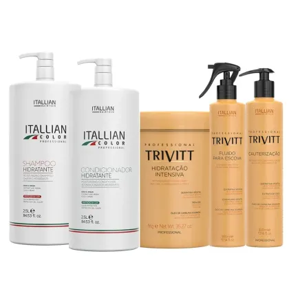 Imagem do produto Kit Lavatório Profissional Itallian + Kit Trivitt Hidratação (5 Itens)