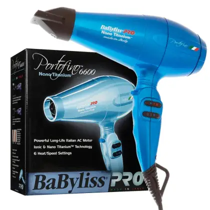 Imagem do produto Secador Babyliss Pro Nano Titanium Porto Fino 6600 - 2000 W Azul***