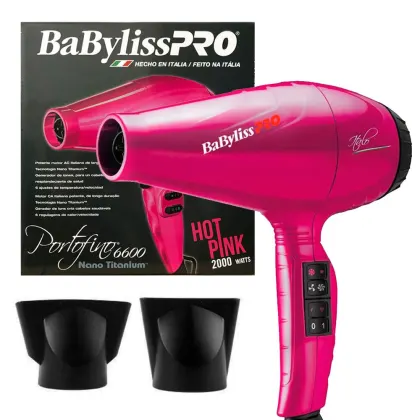 Imagem do produto Secador BabyLiss Pro Profissional Porto Fino 6600 Hot Pink 2000 W