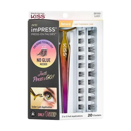 Imagem do produto Kit Kiss New York ImPRESS Press-on Falsies Natural (2 Produtos)