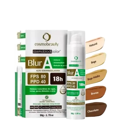 Imagem do produto Cosmobeauty Blur A FPS 80 PPD 40 Bege Médio - Protetor Solar com Cor 50g