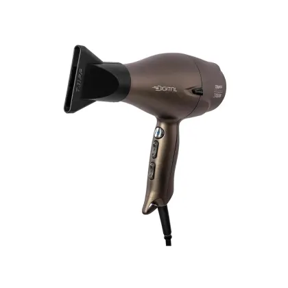Secador de cabelos Taiff. Trata-se de um secador elétrico de cor marrom escuro, com design ergonômico e botões de controle. Possui uma saída de ar na parte frontal e um cabo de alimentação.