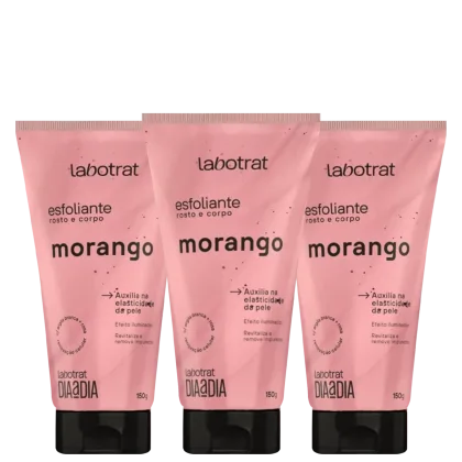 Imagem do produto Kit Esfoliante Facial E Corporal Labotrat Morango 150Gr (03 unidades)