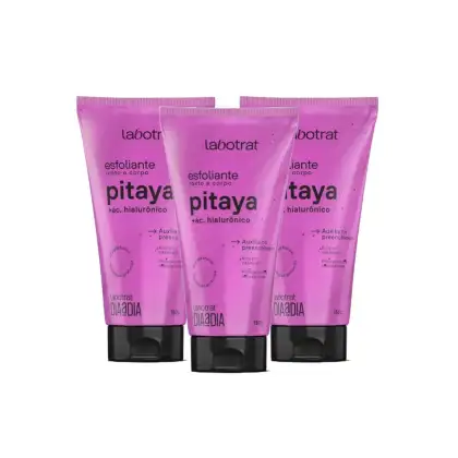 Imagem do produto Kit Esfoliante Facial E Corporal Labotrat Pitaya com Acido Hialuronico 150Gr (03 unidades)