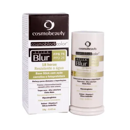 Imagem do produto Cosmobeauty Cosmoblock Color Stick Blur FPS 75 PPD 25 Natural - Base em Bastão 18g