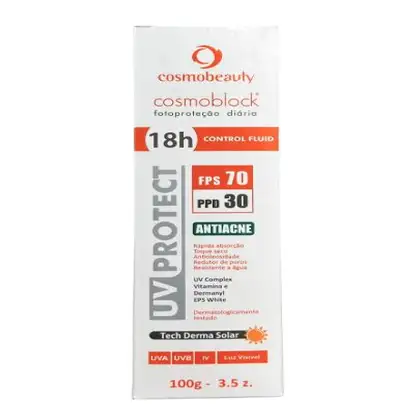 Imagem do produto Cosmobeauty Cosmoblock Antiacne FPS 70 PPD 30 - Protetor Solar Facial 100g