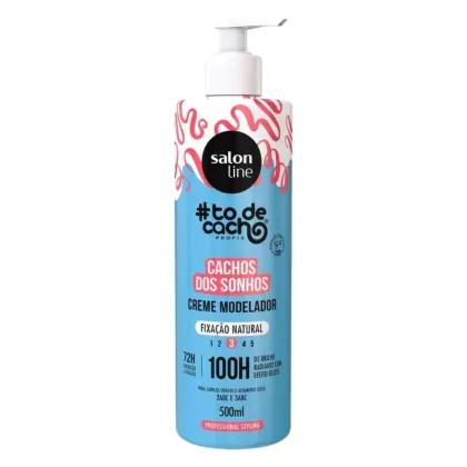 Creme Modelador Salon Line #todecacho Cachos dos Sonhos Fixação Natural. Volumetria de 500ml.