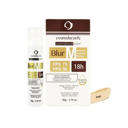 Imagem do produto Cosmobeauty Blur M FPS 75 PPD 30 Bege - Protetor Solar com Cor 50g
