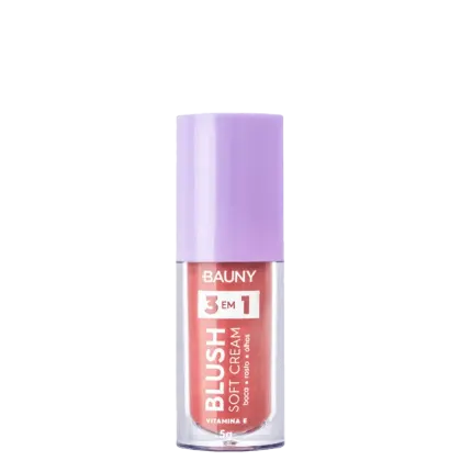 Imagem do produto Bauny Soft Cream - Blush Líquido Soft 3 Em 1 5g Sunny