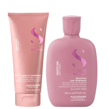 Kit Alfaparf Semi Di Lino Moisture Nutritive Home Care, 2 produtos.