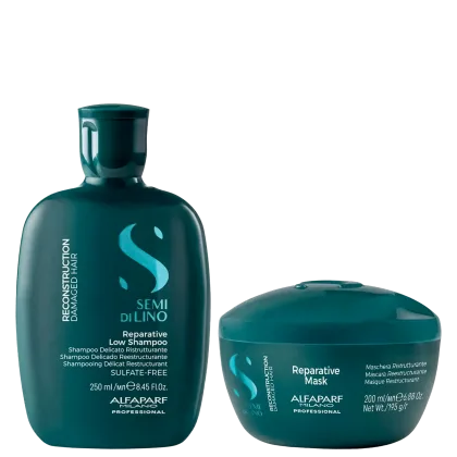 Kit Alfaparf Semi Di Lino Reconstruction Reparative Home Essential, 2 produtos.