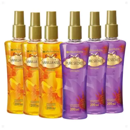 Imagem do produto Kit Deo Colônia Phytoderm Vanilla Kiss + Pure Secret Com 6 200ml