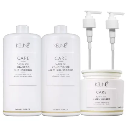 Kit Keune Care Satin Oil Treat Intense, 5 produtos.