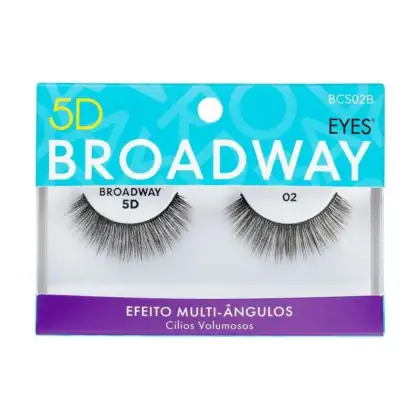 Imagem do produto Kit Kiss NY Cílios 5D Broadway 02+Cola de Cílios Postiços 5g