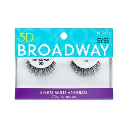 Imagem do produto Kit Kiss NY Cílios 5D Broadway 01+Cola de Cílios Postiços 5g