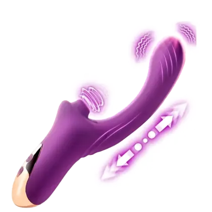 Vibrador e Sugador Cora Roxo Désir Atelier.