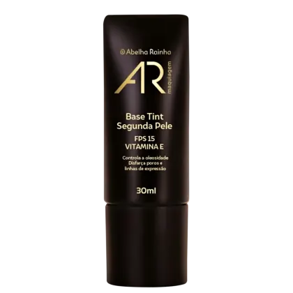 Imagem do produto Base Tint Segunda Pele 30ml Tom Q-1 Bege Claro Quente AR Maquiagem Abelha Rainha REF 4185