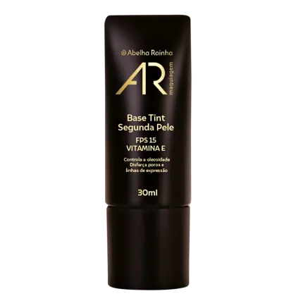 Imagem do produto Base Tint Segunda Pele 30ml Tom F-2 Bege Médio Frio AR Maquiagem Abelha Rainha REF 4186