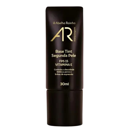 Imagem do produto Base Tint Segunda Pele 30ml Tom Q-2 Bege Médio Quente AR Maquiagem Abelha Rainha REF 4188