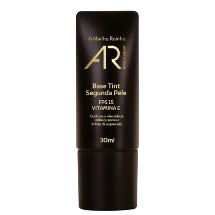 Imagem do produto Base Tint Segunda Pele 30ml Tom F-3 Bege Escuro Frio AR Maquiagem Abelha Rainha REF 4189