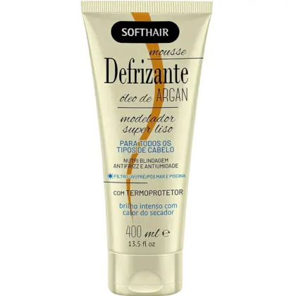 Imagem do produto Soft Hair Super Liso Óleo de Argan - Mousse Defrizante 400ml