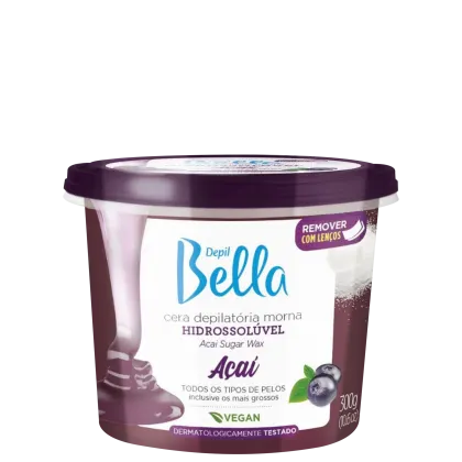 Imagem do produto Depil Bella Açaí - Cera Depilatória Morna Hidrossolúvel 300g
