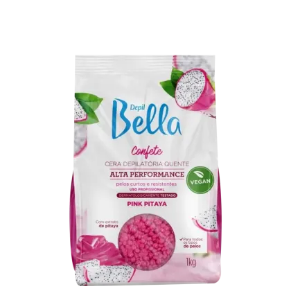 Imagem do produto Depil Bella Confete Pink Pitaya - Cera Depilatória Quente 1kg