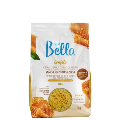 Imagem do produto Depil Bella Confete Mel - Cera Depilatória Quente 1kg