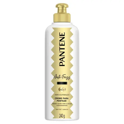 Creme para Pentear Pantene Anti-Frizz, 240ml.