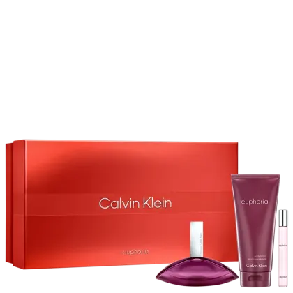 Imagem do produto Conjunto Euphoria for Women Calvin Klein Feminino - Perfume Eau de Parfum 100ml + Body Lotion 200ml + Travel Size 10ml