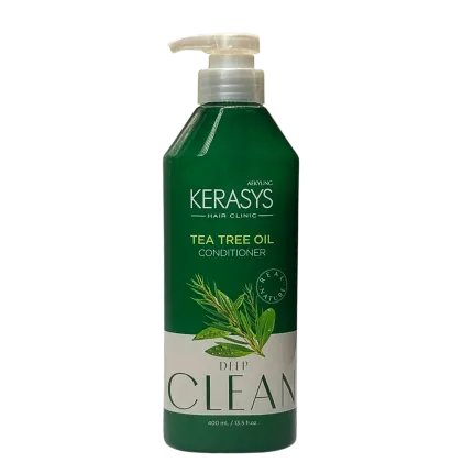 Condicionador Kerasys Deep Clean Tea Tree Oil, 400ml.