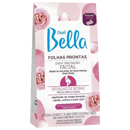 Imagem do produto Depil Bella Pétalas de Rosas - Folha Depilatória Facial (16 Unidades)