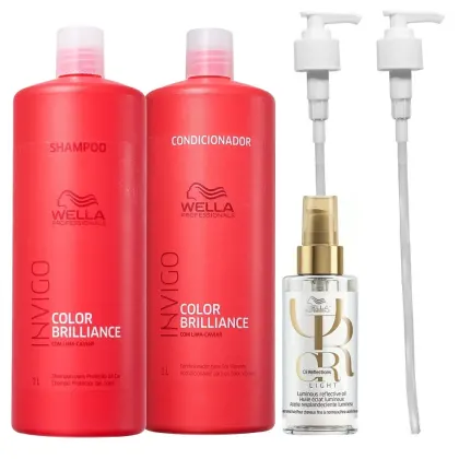 Imagem do produto Kit Wella Professionals Invigo Color Brilliance Oil Reflections Light (5 Produtos)