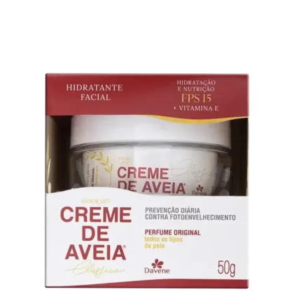 Imagem do produto Davene Creme de Aveia Original FPS 15 - Hidratante Facial 50g