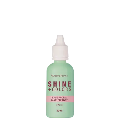 Imagem do produto Abelha Rainha Shine Colors Base Líquida Matificante FPS 15 Amêndoas 30ml