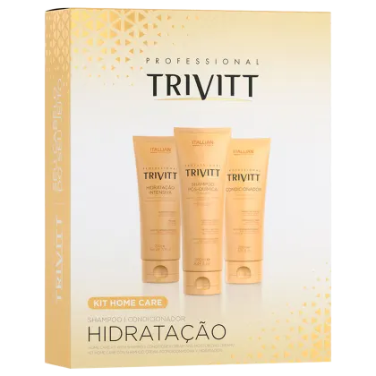 Imagem do produto Kit Itallian Hairtech Trivitt Home Care Hidratação Intensiva (3 Produtos)
