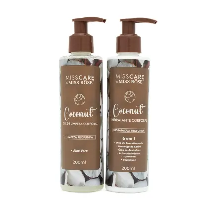Imagem do produto Kit Limpeza E Hidratação Profunda Coconut Linha Frutas Miss Care by Miss Rôse