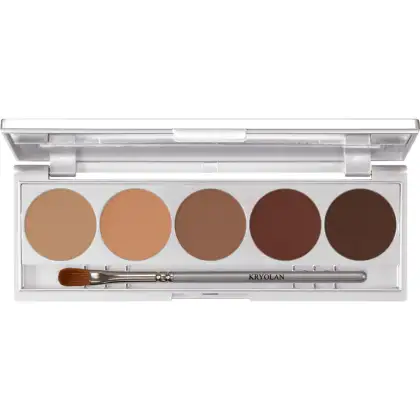 Imagem do produto ELEGANTE PALETA DE SOMBRAS COM 5 CORES, ESPELHO E PINCEL TOM MUSCAT - KRYOLAN