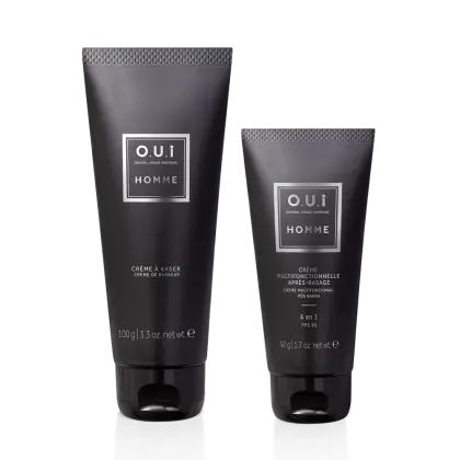 Imagem do produto Combo O.U.i Homme: Creme de Barbear 100g + Creme Multifuncional Pós-Barba 50g