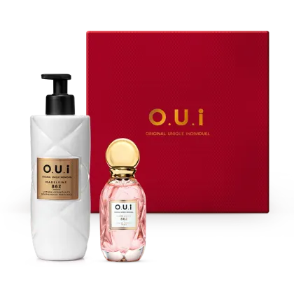 Imagem do produto Combo O.U.i Madeleine 862 Corpo: Loção Hidratante Desodorante 400ml + Eau de Parfum 30ml + Caixa M