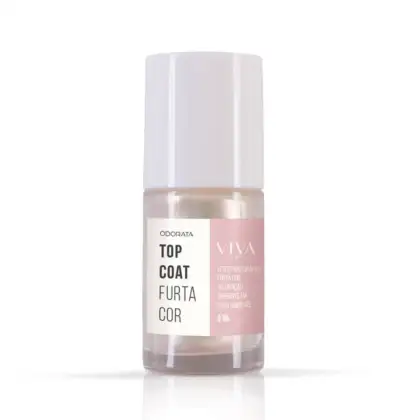 Imagem do produto Top Coat Furta Cor Com Efeito Holográfico Aumenta a Durabilidade do Esmalte Seca Rápido  VIVA UNHAS ODORATA REF 2693