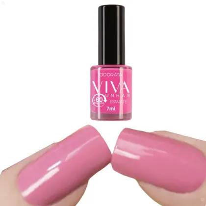 Imagem do produto Esmalte 60 Segundos Pitaya Pink Cremoso 7ml Viva Unhas ODORATA REF 2715
